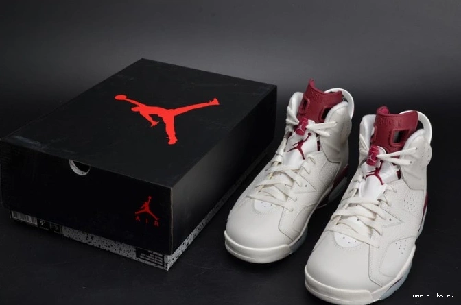 Rep white Retro Jordan Maroon 384664-116 Air 6 0711